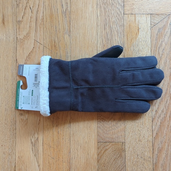 Isotoner Lead Microsuede smarTouch smartDri Sherpa Lined Gloves Size L/XL - Picture 5 of 7